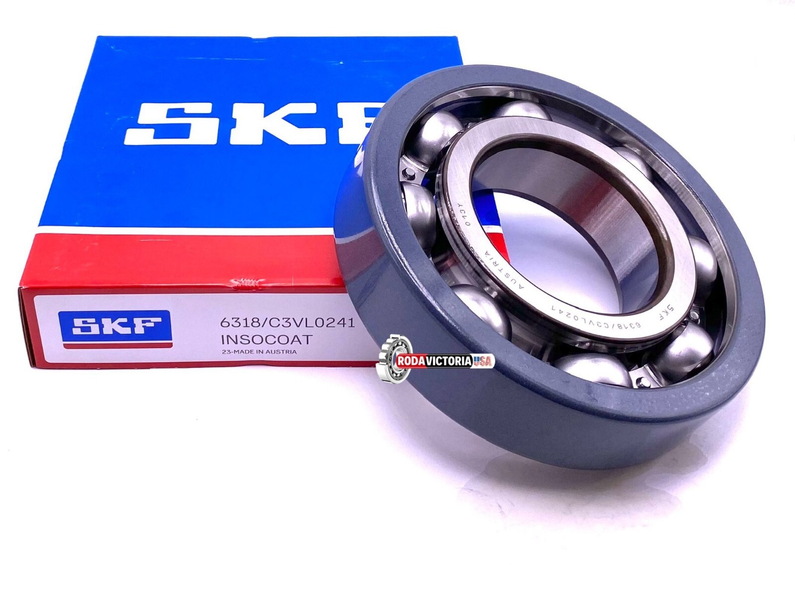 SKF 6318 C3 VL0241 Deep Groove Ball Bearing, Open Type, No seals 90x190x43 mm