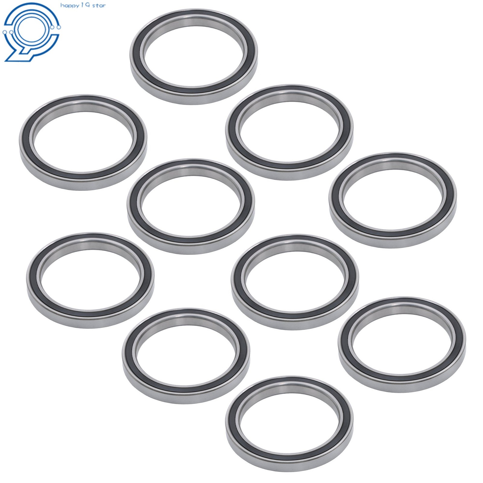Double Rubber Sealed 6810-2RS Bearings 10pcs 50x65x7mm Pre-Lubed