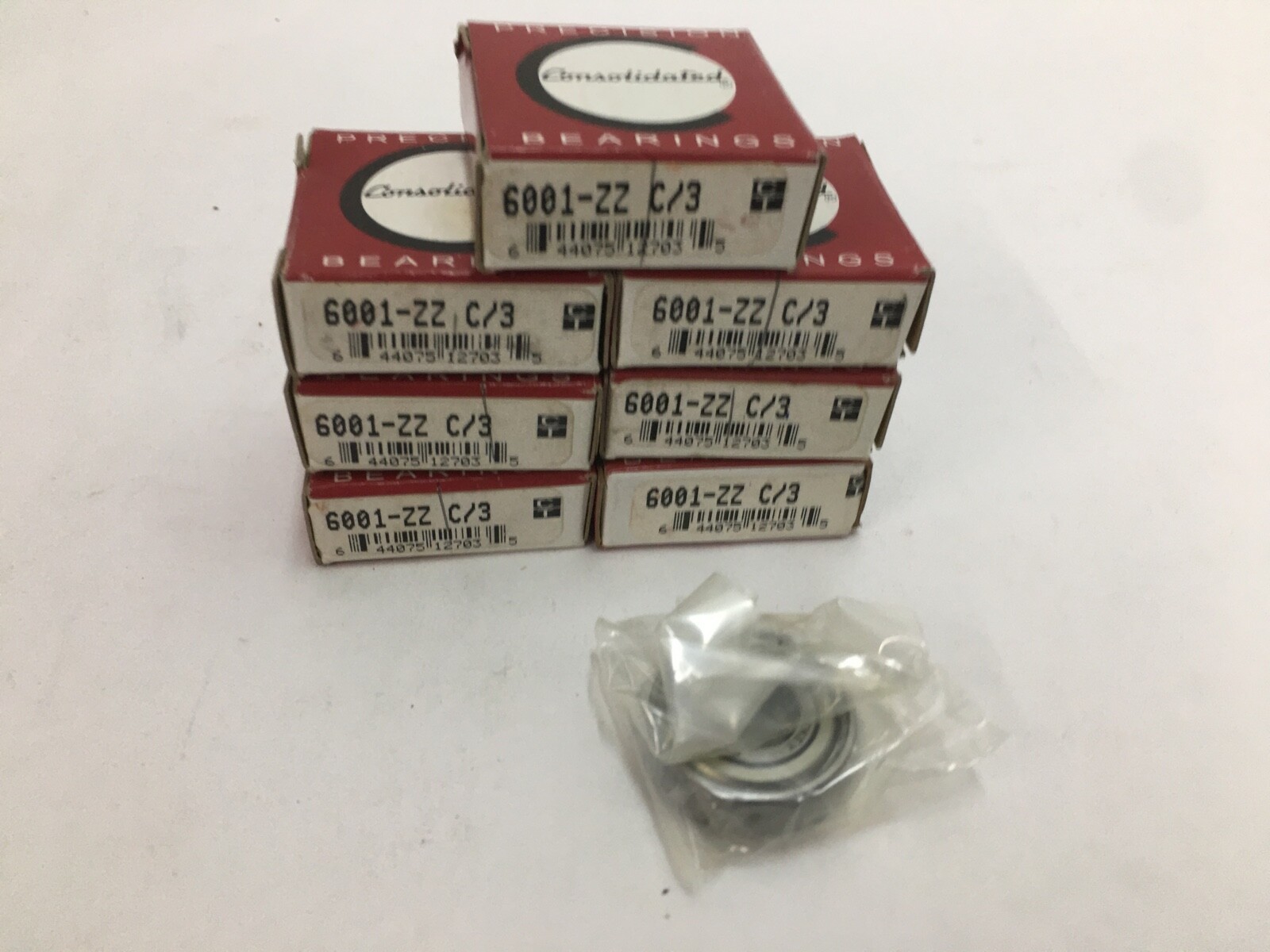 CONS 6001ZZC3 Bearing Metal Seals 12x28x8 mm 6001 ZZ 2Z C3 6001Z 7 pcs