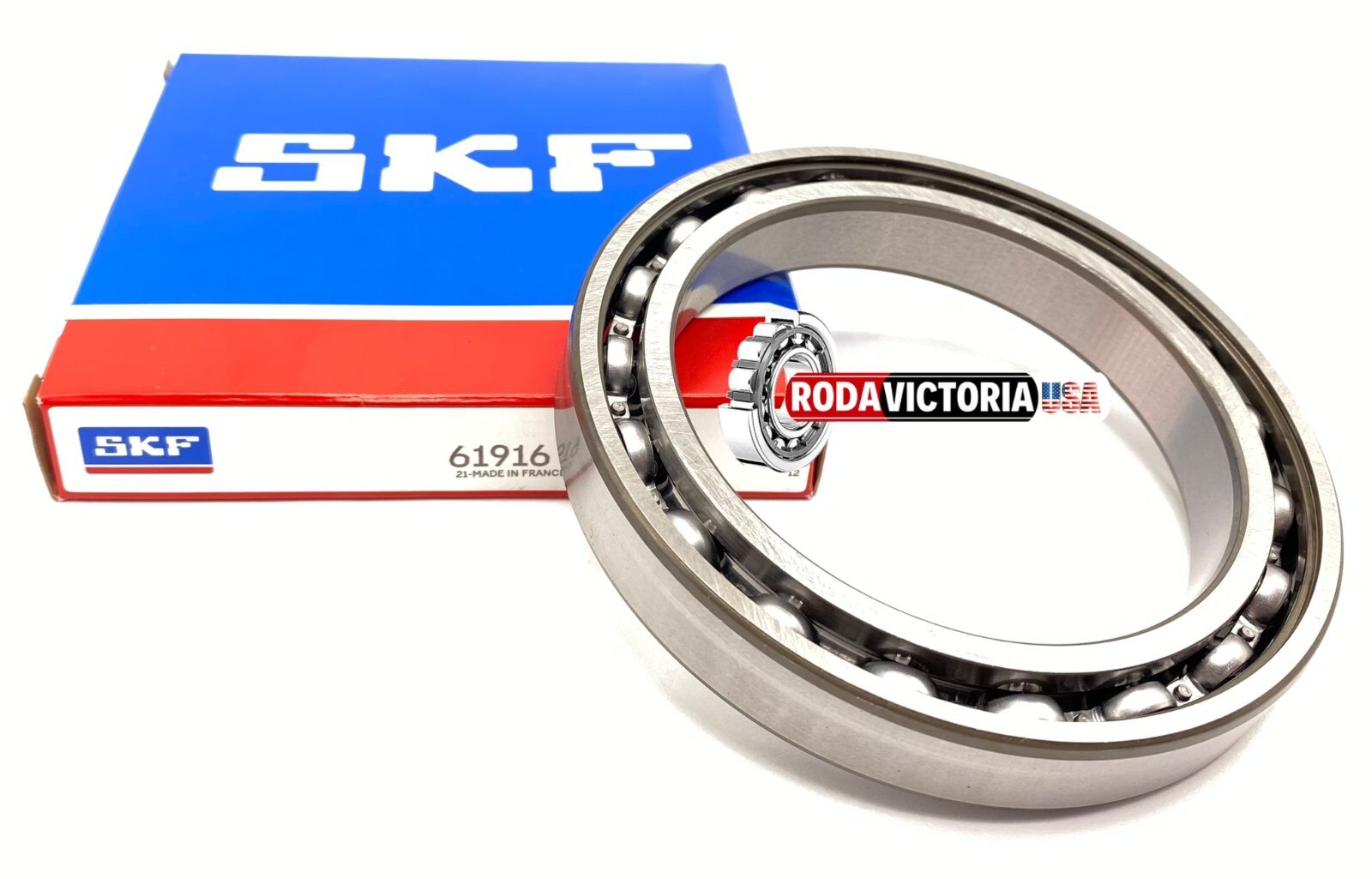 SKF FRANCE 61916 C3 BALL BEARING, OPEN, NO SEALS SKF 6916 C3 OPEN 80x110x16 mm