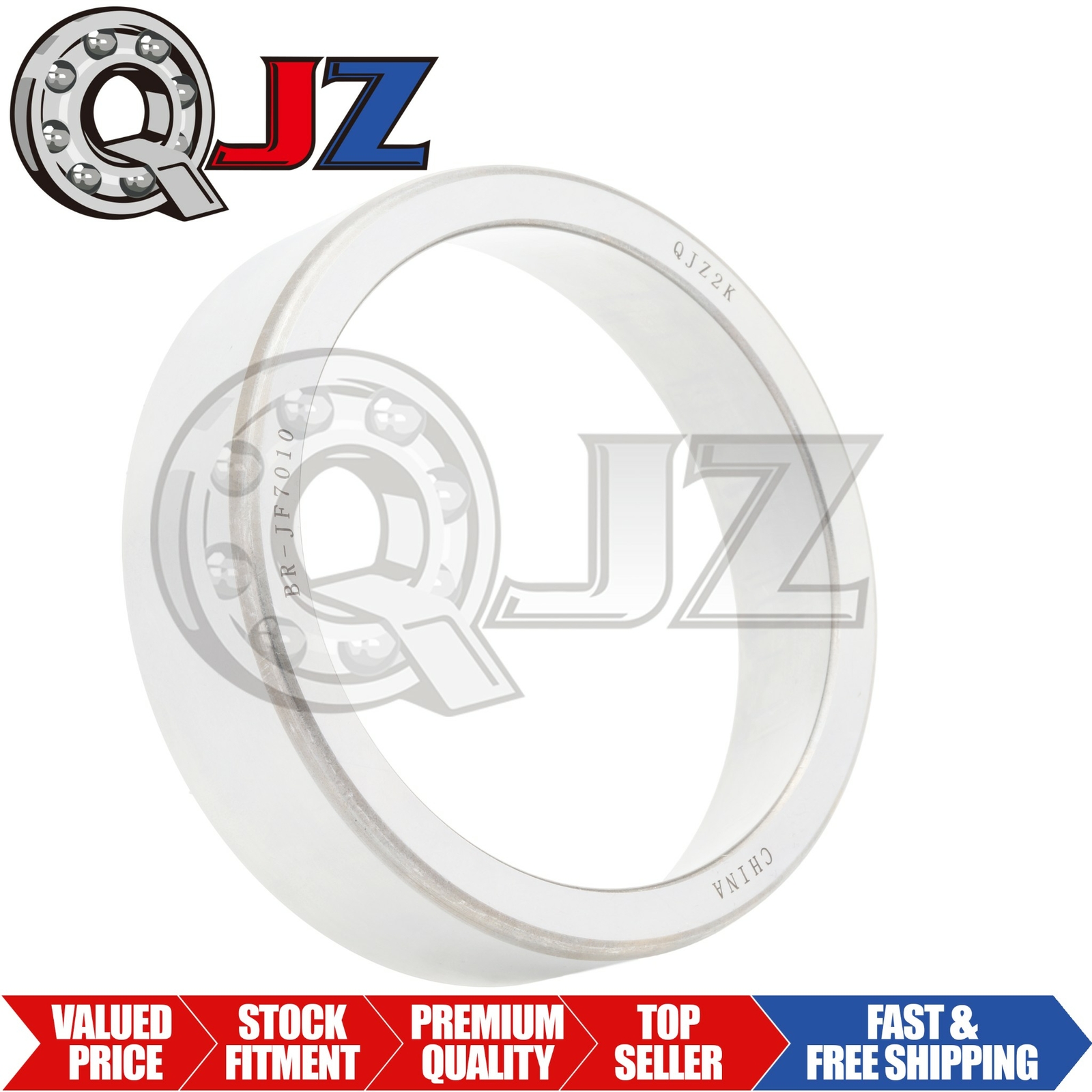 [1-Pack] JF7010 Tapered Roller Bearing Outer Cup 5.118″ (Outer) x 1.378″ (Width)