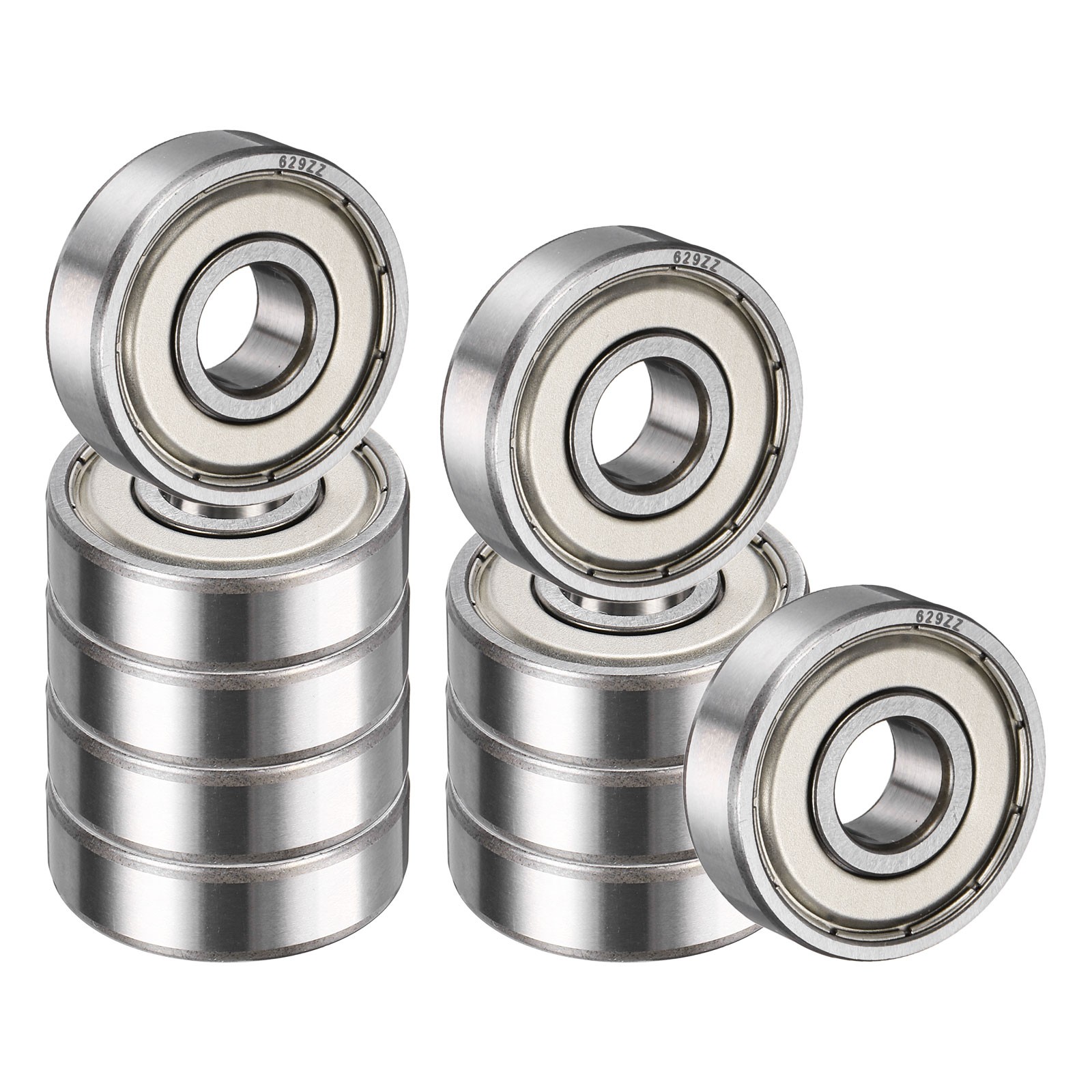 10 Pack 9 x 26 x 8mm 629ZZ Deep Groove Ball Bearings, ABEC5