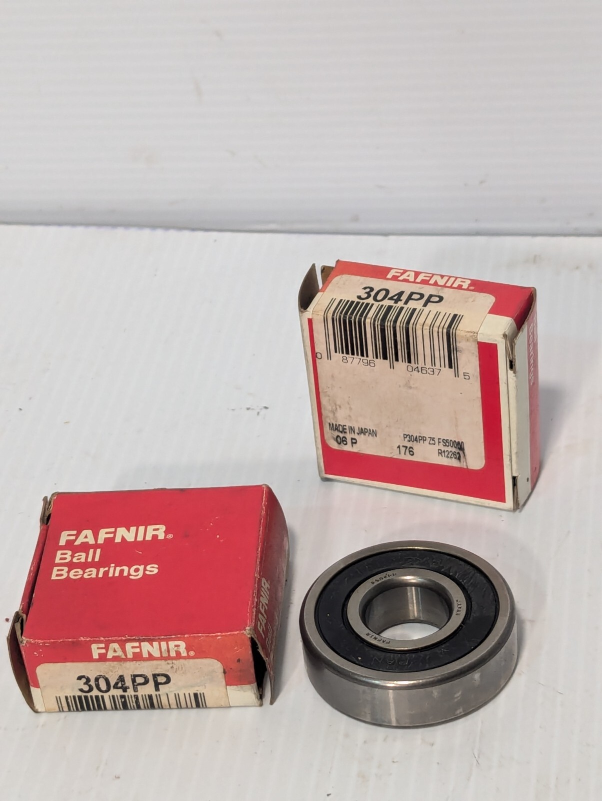 Lot of 2 Fafnir 304PP Radial Deep Groove Ball Bearing