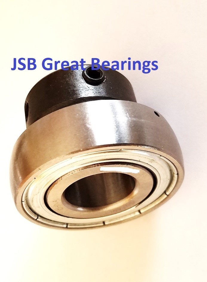 (Qty.2) Eccentric Insert Bearing SA202-10 5/8″ Bore w/ Locking Collar 5/8″ SA202