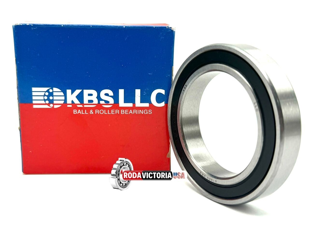 KBS 6909 2RS DEEP GROOVE BALL BEARING, RUBBER SEALDED 61909 45x68x12 mm
