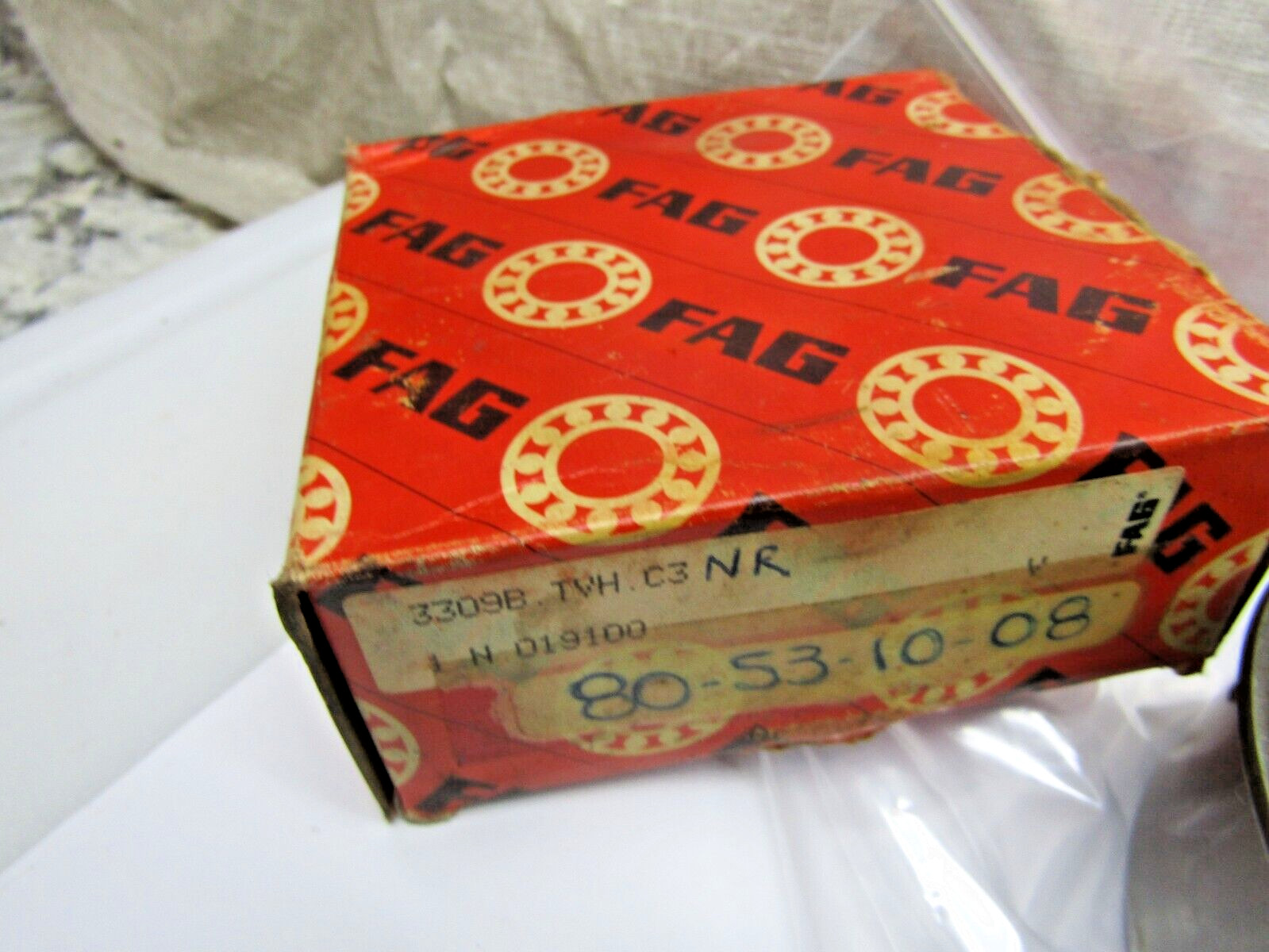 FAG 3309-B-TVH-C3-NR 45mmX 100mmX 1.5625″ Angular Contact Bearing with Snap Ring