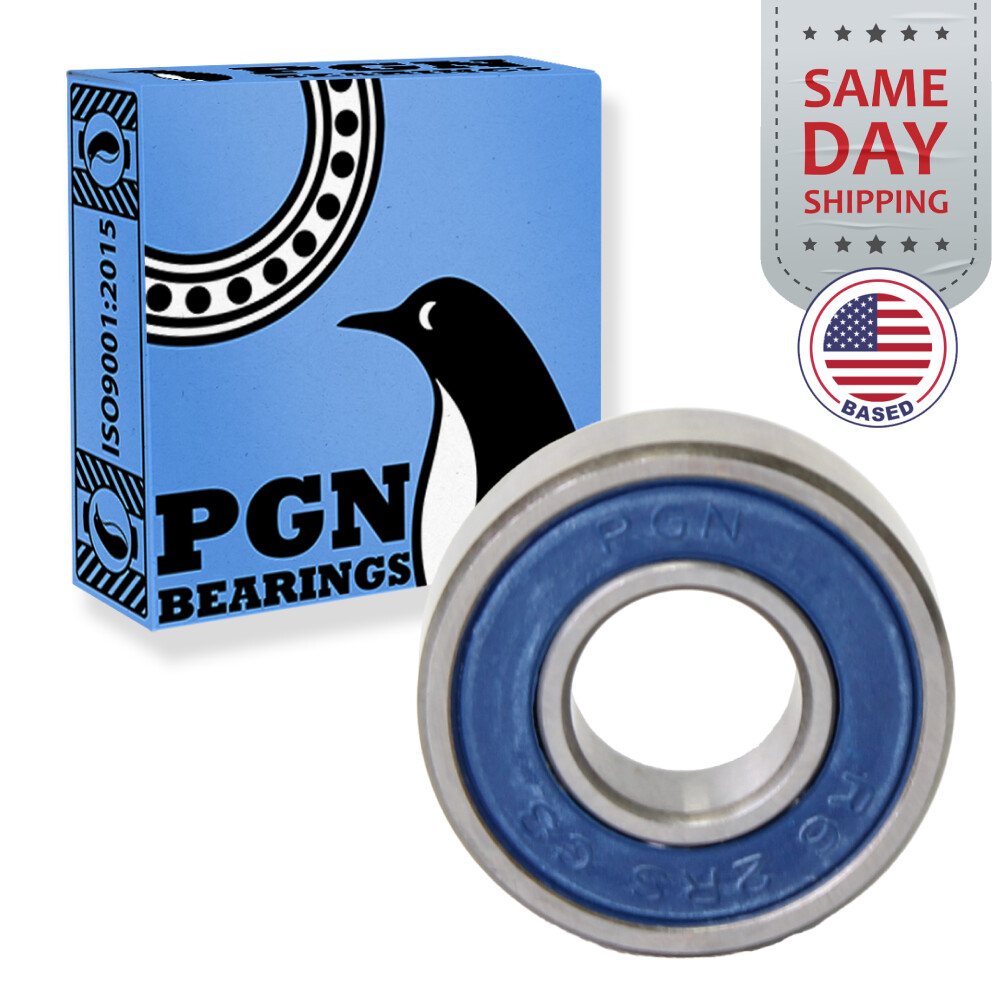 R6-2RS Premium Rubber Seal Ball Bearing C3 EMQ, 3/8″x7/8″x9/32″, R6rs