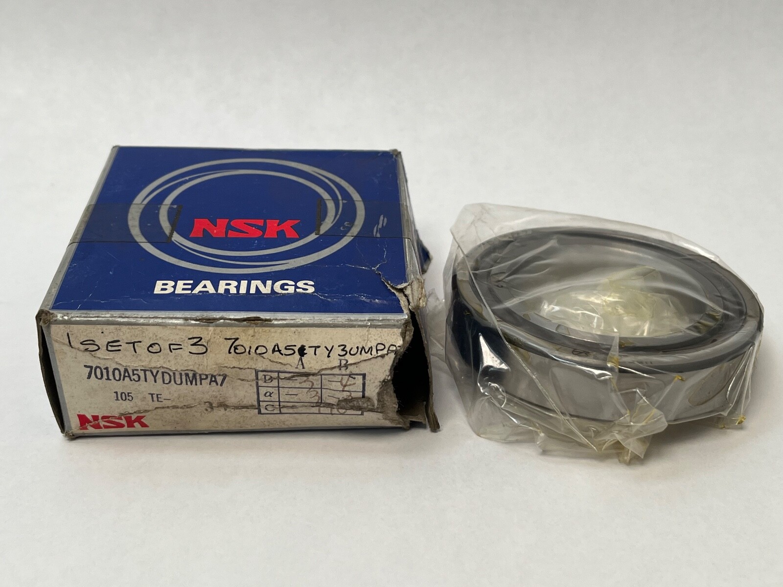NSK 7010A5TYSUMPA7 Bearing 7010E 7010-A5-TY-DUM-PA7 50x80x16 mm