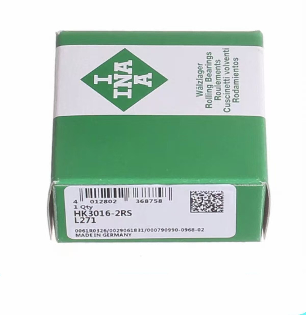 1-piece INA HK3016-2RS-L271 needle roller bearing-