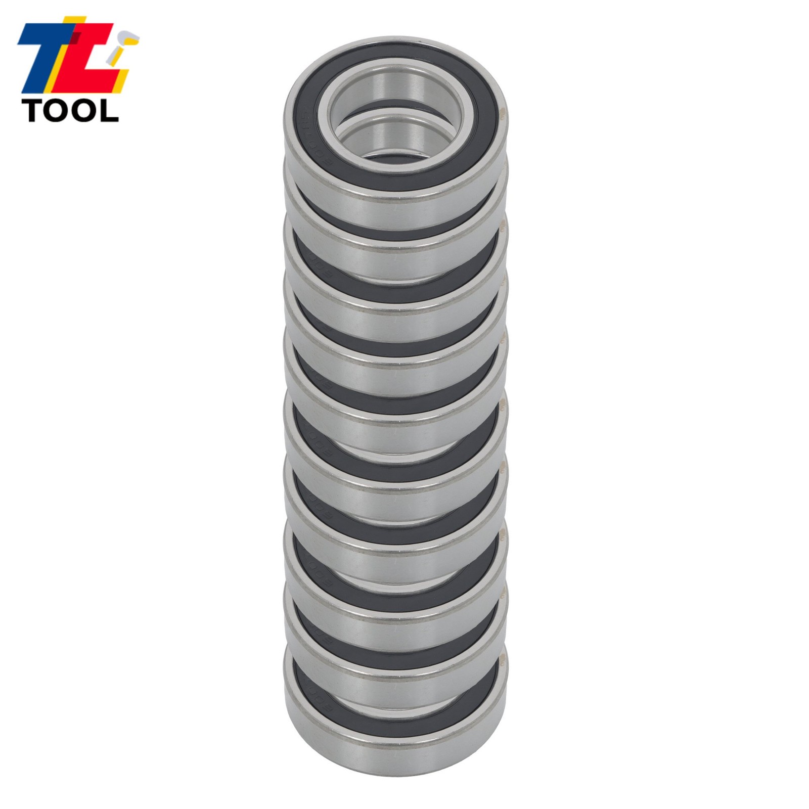 Industrial 6007-2RS Bearings 10pcs 35x62x14mm Double Sealed