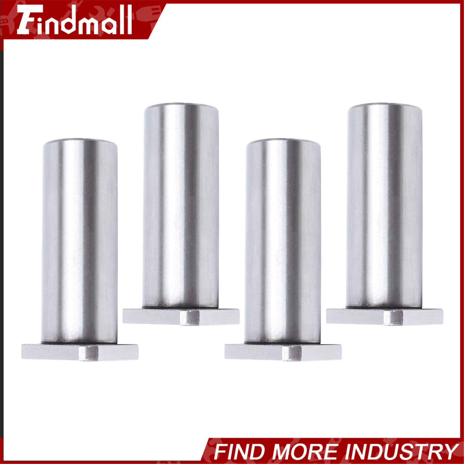 Findmall Steel Cage LMK25UU Linear Bearing 25x40x59mm Square Flange for CNC