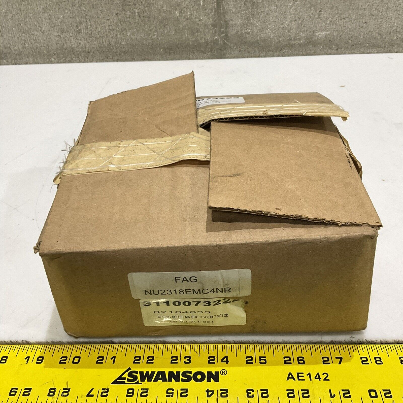 FAG NU2318E.M1C4 NU2318EMC4NGR CYL ROLLER BEARING 3.5433 ID 7.4803 OD 373