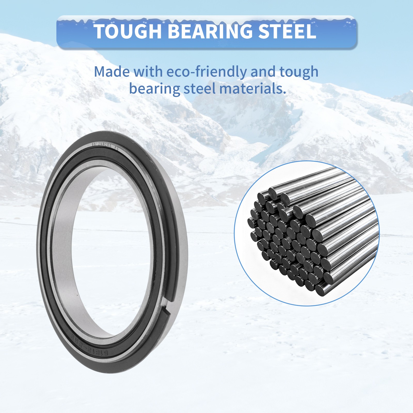 6812NR2RS Deep Groove Ball Bearings 60x78x10mm 1Pc Scooter Skateboard Wheel