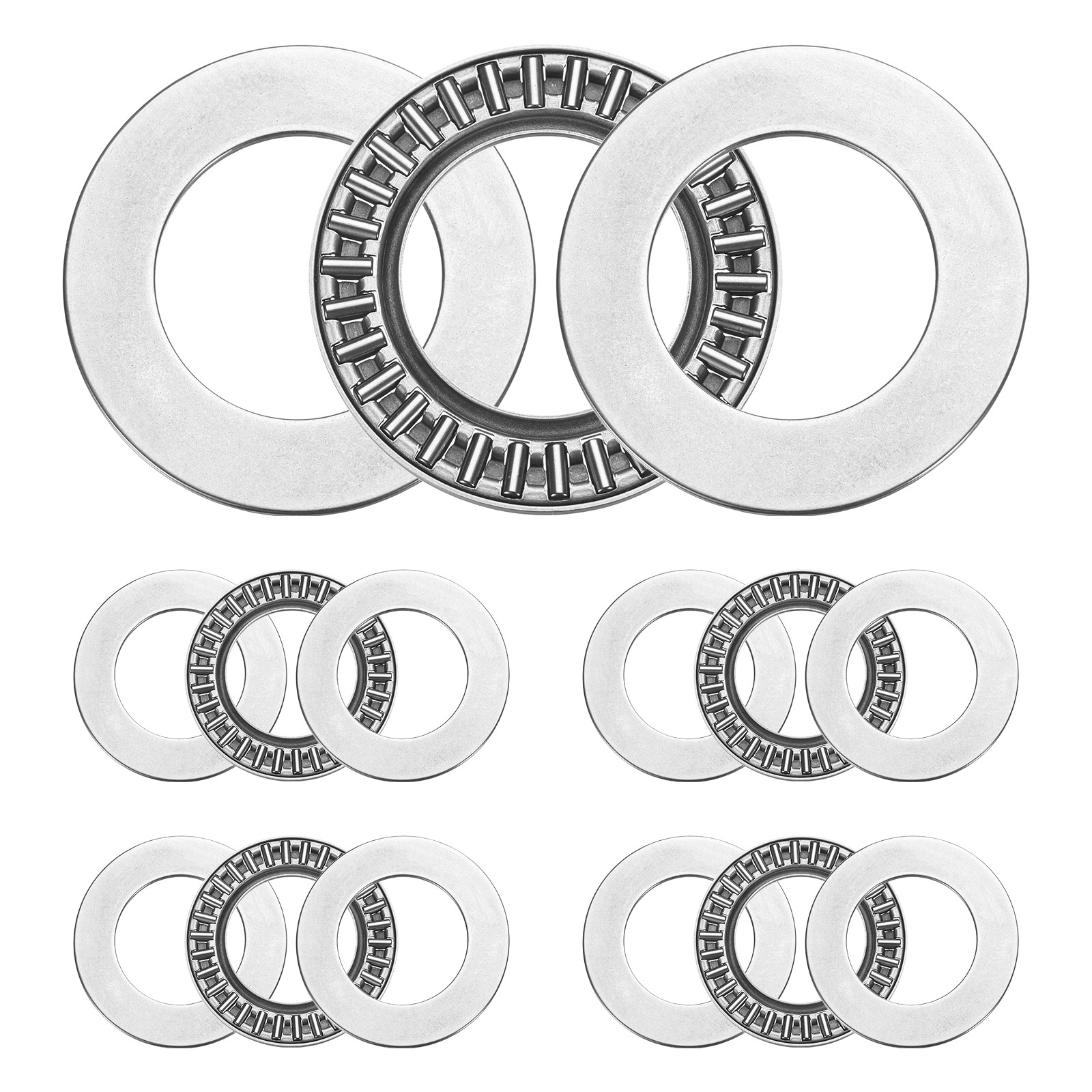 5 Sets AXK2542+2AS Thrust Needle Roller Bearings 25x42x4mm, P5 (ABEC 5)