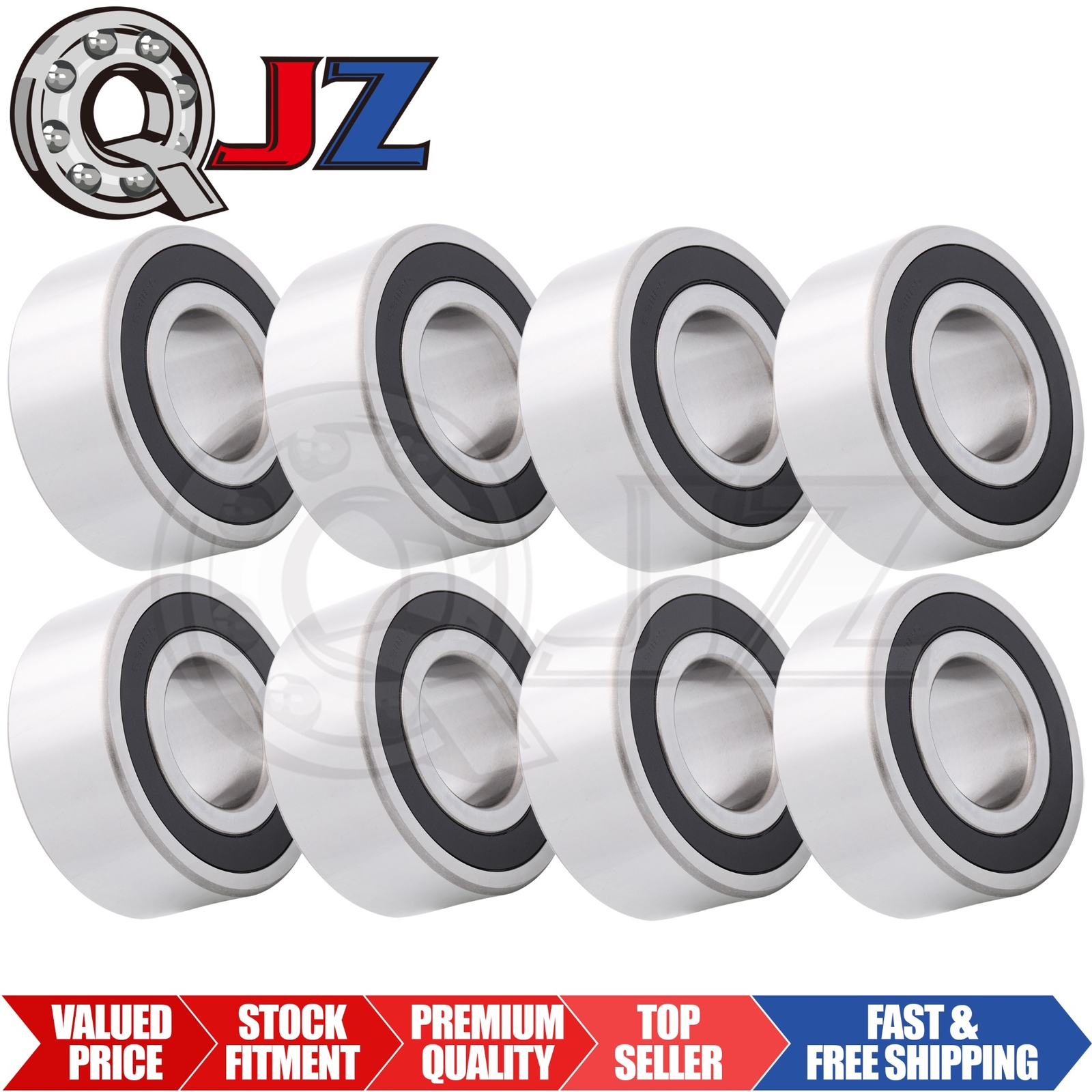 [Qty.8] 5311-2RS Angular Contact Ball Bearing [55mm Bore x 120mm OD x 49.2mm W]