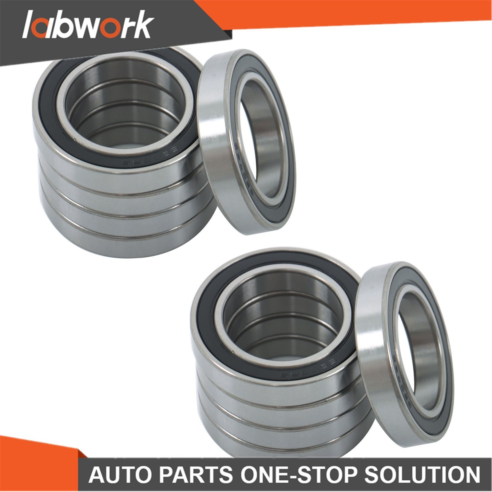 Labwork 6907-2RS Deep Groove Bearings 10pcs 35x55x10mm Rubber Sealed Set