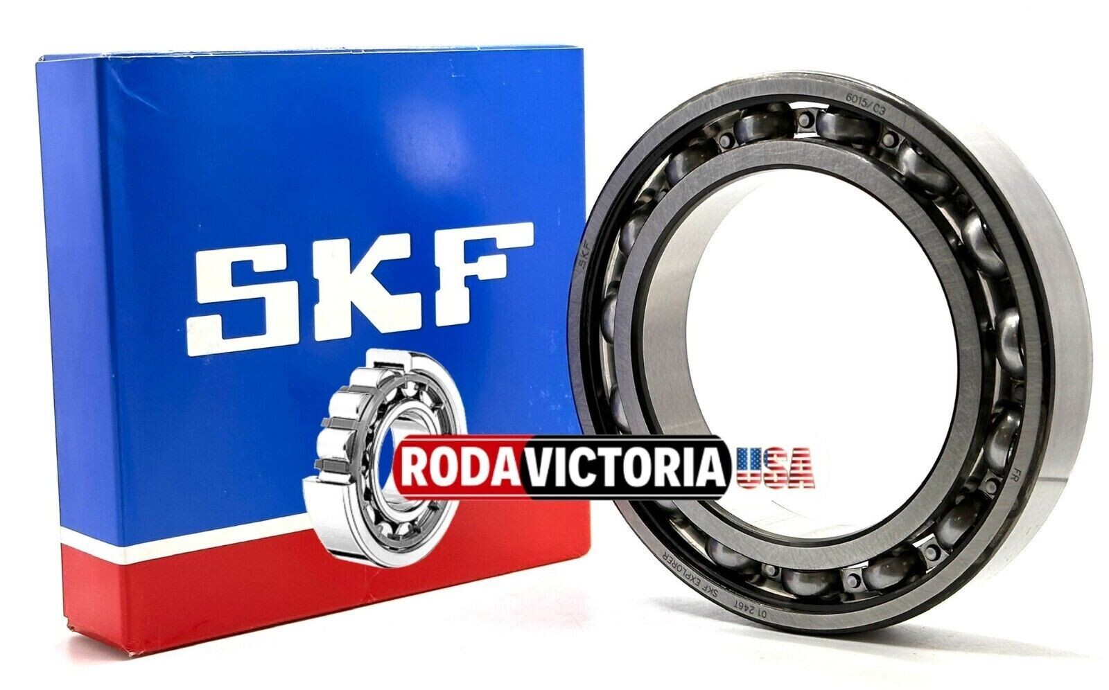 SKF 6015 DEEP GROOVE BALL BEARING, OPEN, NO SEALS 75x115x20mm