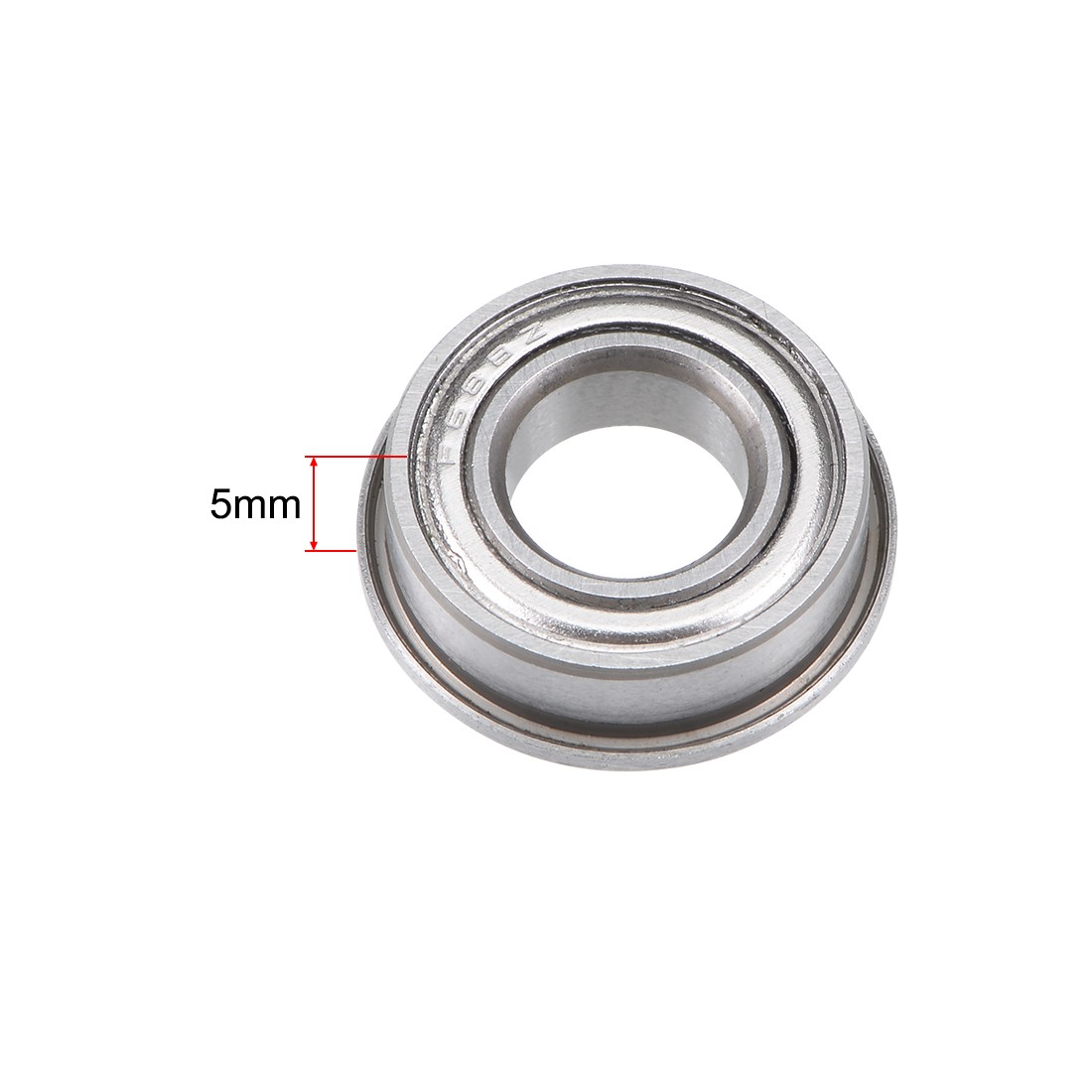 F688ZZ Flange Ball Bearing 8x16x5mm Shielded Chrome Steel Z2 Lever Bearings 5pcs