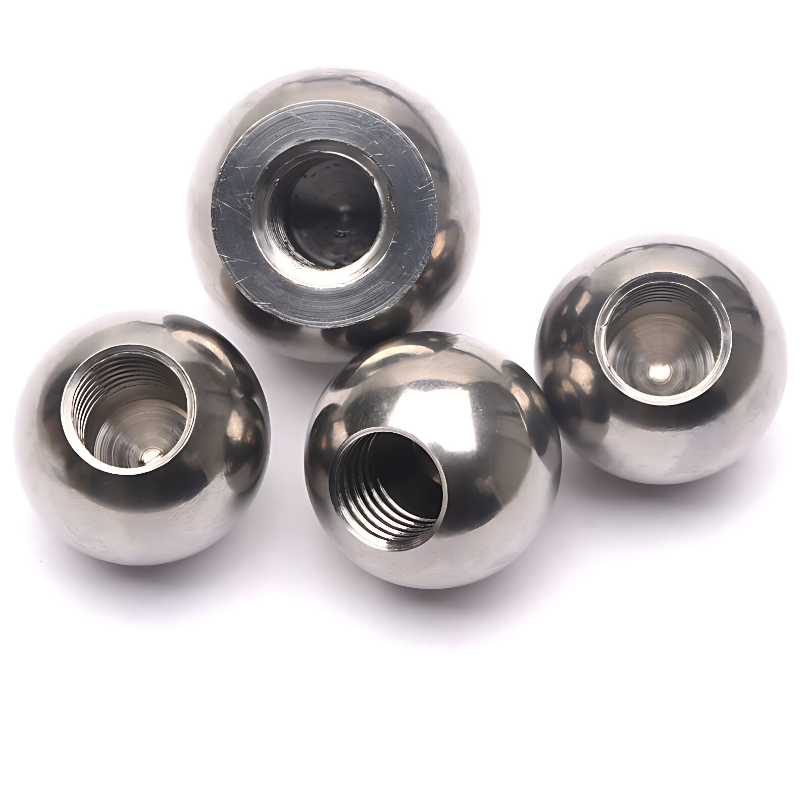 Stainless Steel Ball Bearing with Half Thread Ø 5-60mm Blind Hole Ball Knob Nuts