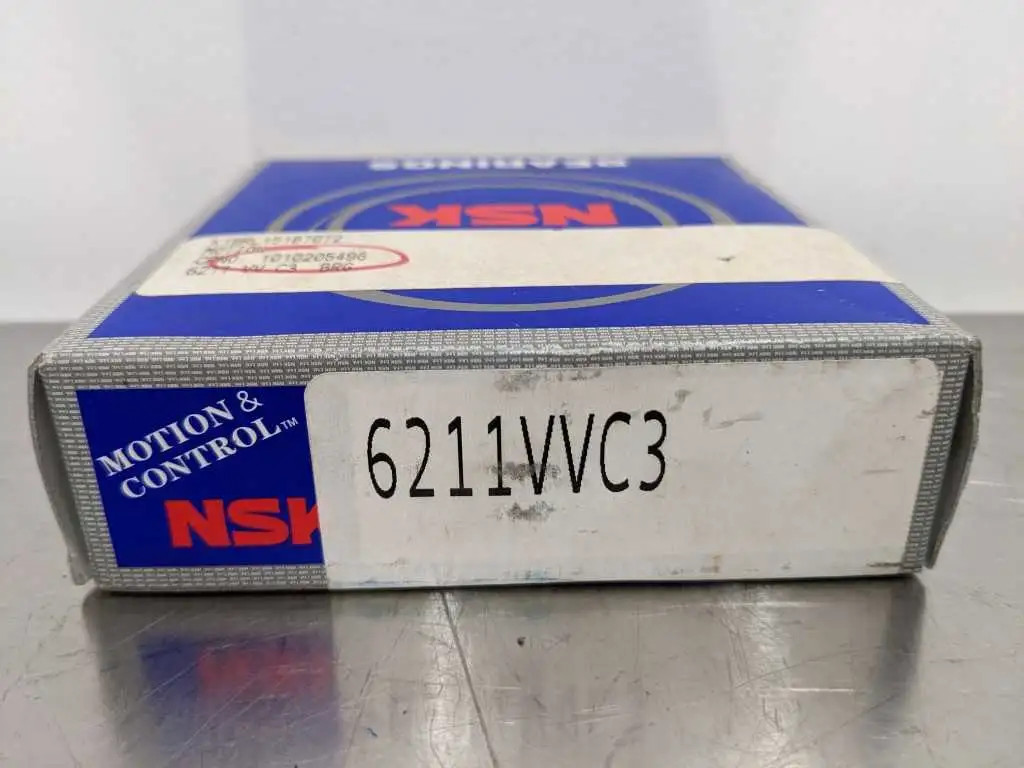 NSK 6211VVC3 Radial/Deep Groove Ball Bearing 55mm ID 100mm OD 21mm Wide AS2S 505