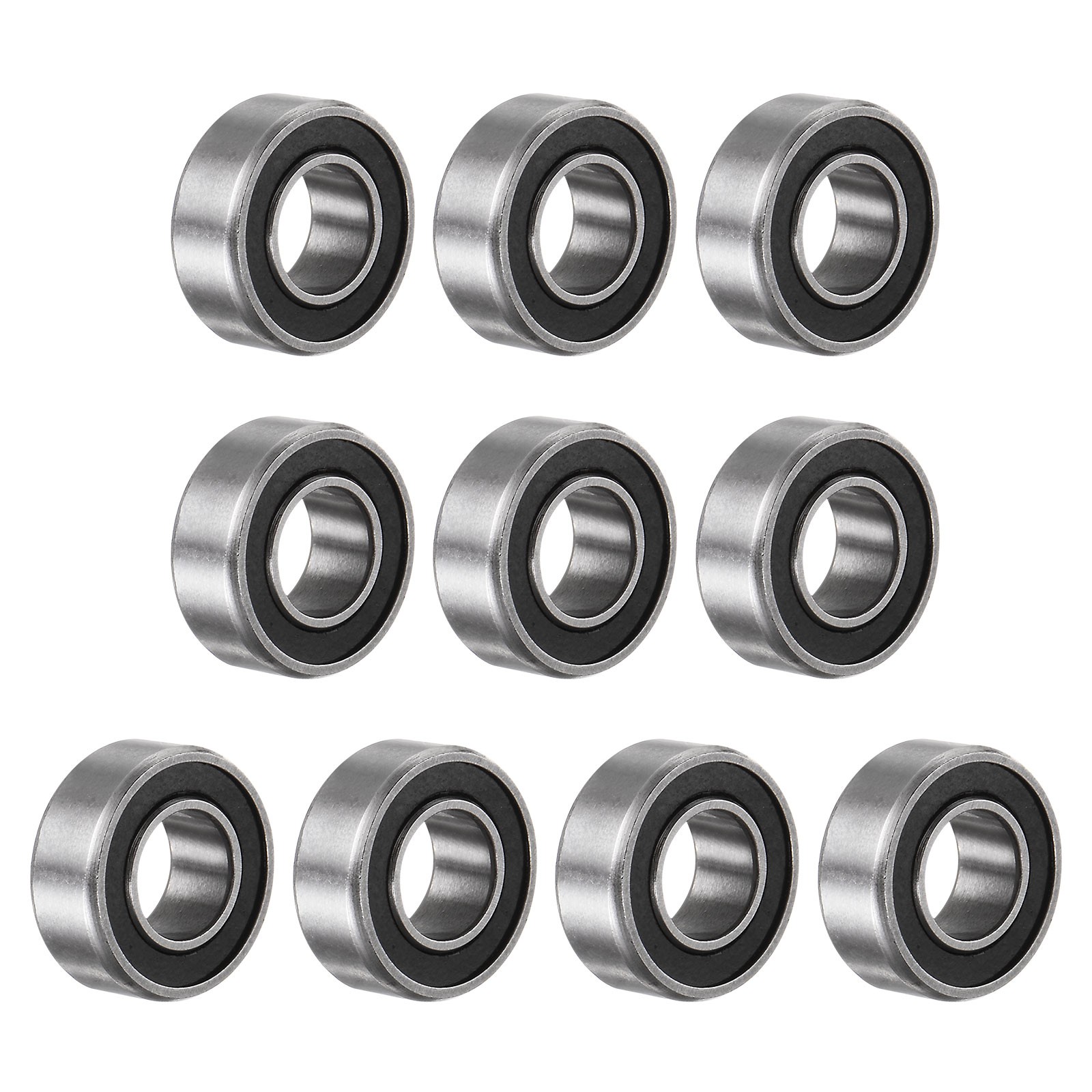 R188-2RS Deep Groove Ball Bearing 10pcs 1/4″x1/2″x3/16″ Z2 Double Rubber Sealed