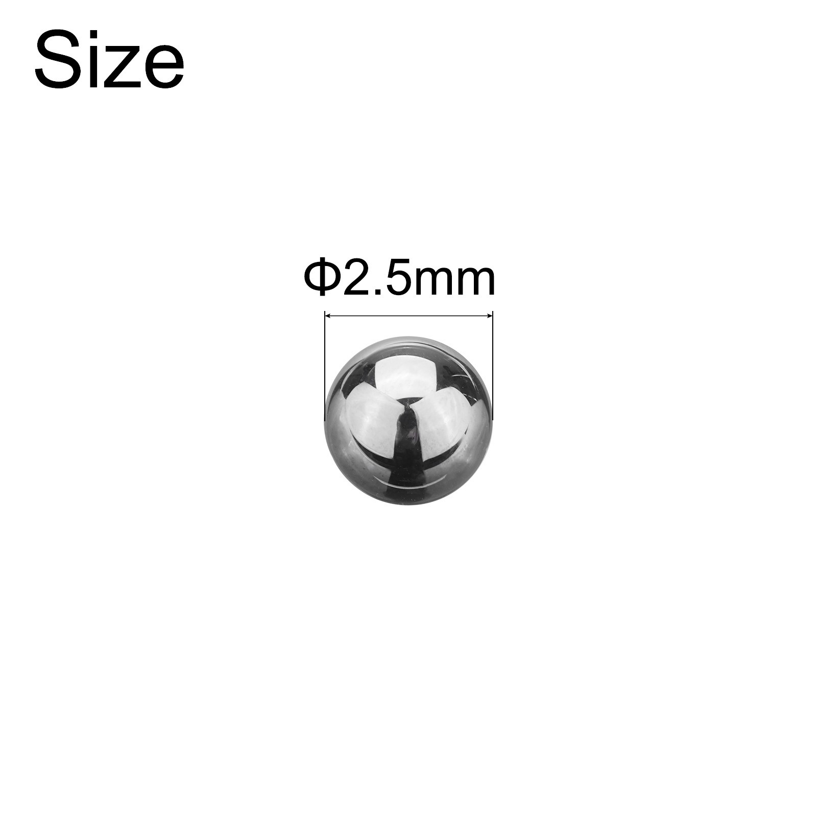 20pcs Tungsten Bearing Balls 2.5mm Tungsten Carbide Precision Ball G5 Grade
