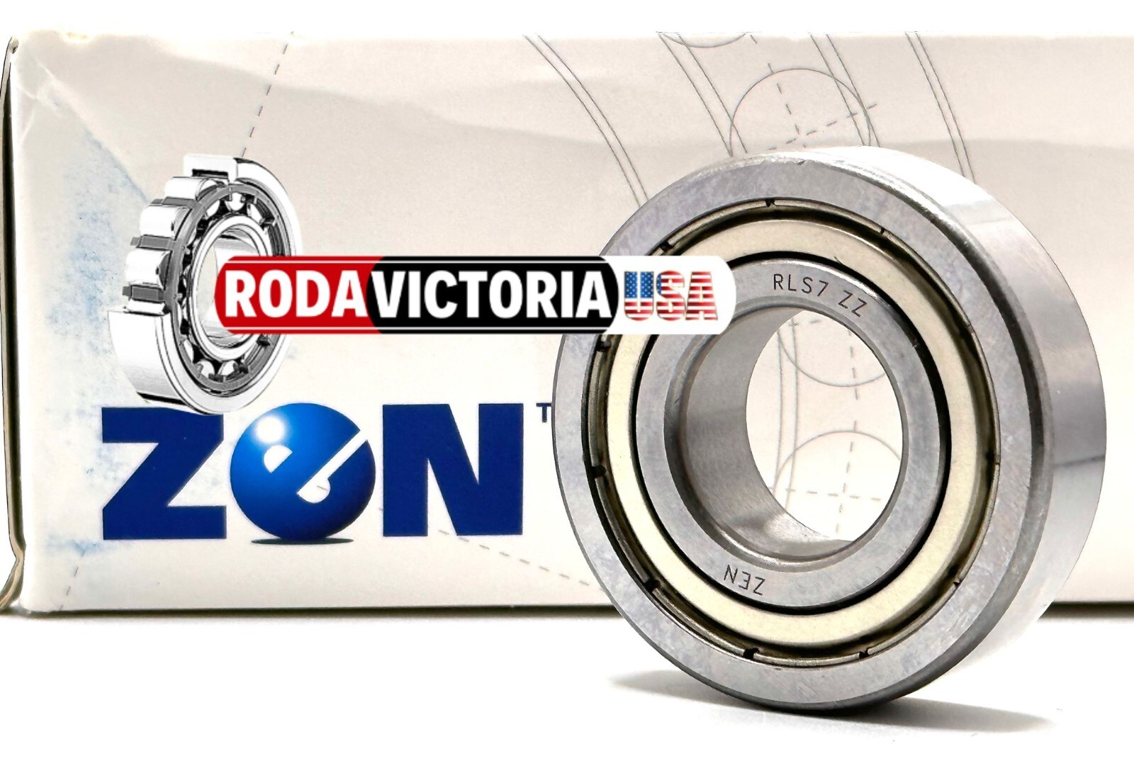ZEN RLS7 ZZ BEARING METAL SHIELDED LJ 7/8″x 2″x 9/16″ inch LS9 1640 ZZ