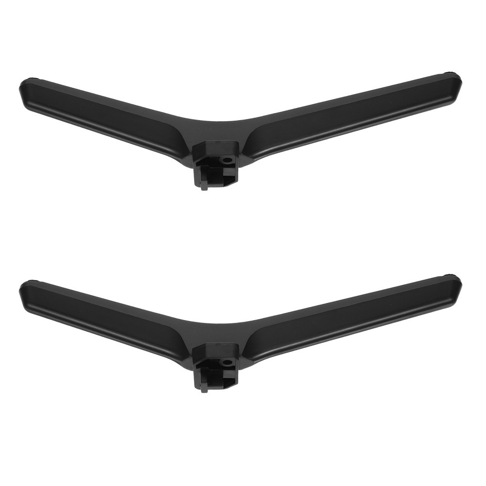 1Pair TV Mount Stand Base Black Ergonomic Height for Flat Screen Tvs Living Room