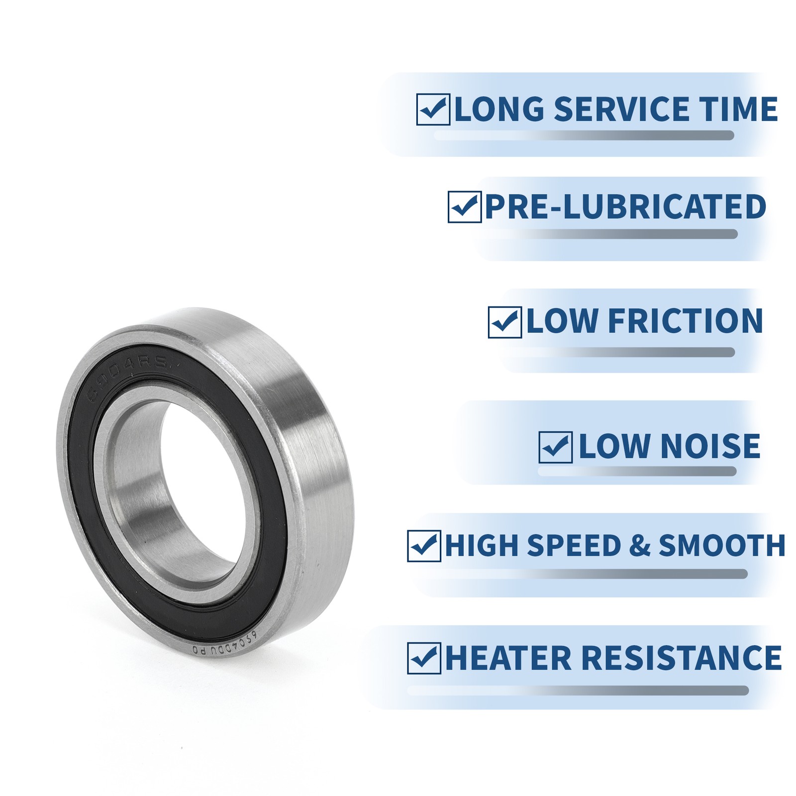 6904DDU Deep Throat Ball Bearings P0 20x37x9mm 1pc Scooter Wheel