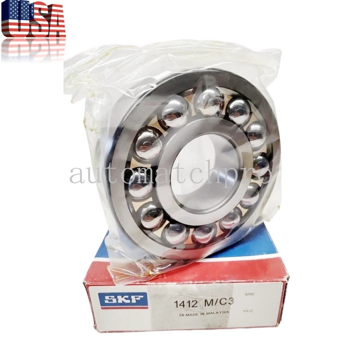 Double Row Self Aligning Ball Bearing Fits For SKF 60x150x42 1412 M/C3