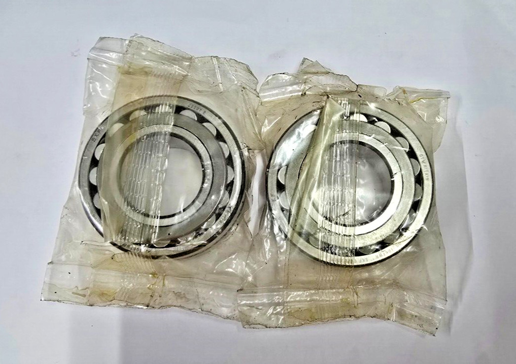 22207 E W33 SPHERICAL ROLLER BEARING 35x72x23mm SKF GREAT BRITAIN 22207E 2pc LOT