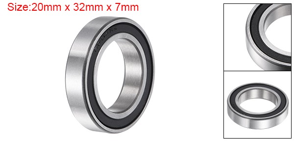 6804-2RS Ceramic Bearings 20mm x 32mm x 7mm Si3N4 Silicon Nitride Bearing Balls