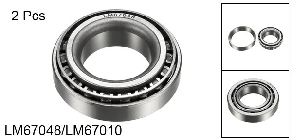 LM67048/LM67010 Tapered Roller Bearing Cone and Cup 1.25″ Bore 2.33″ OD 2pcs