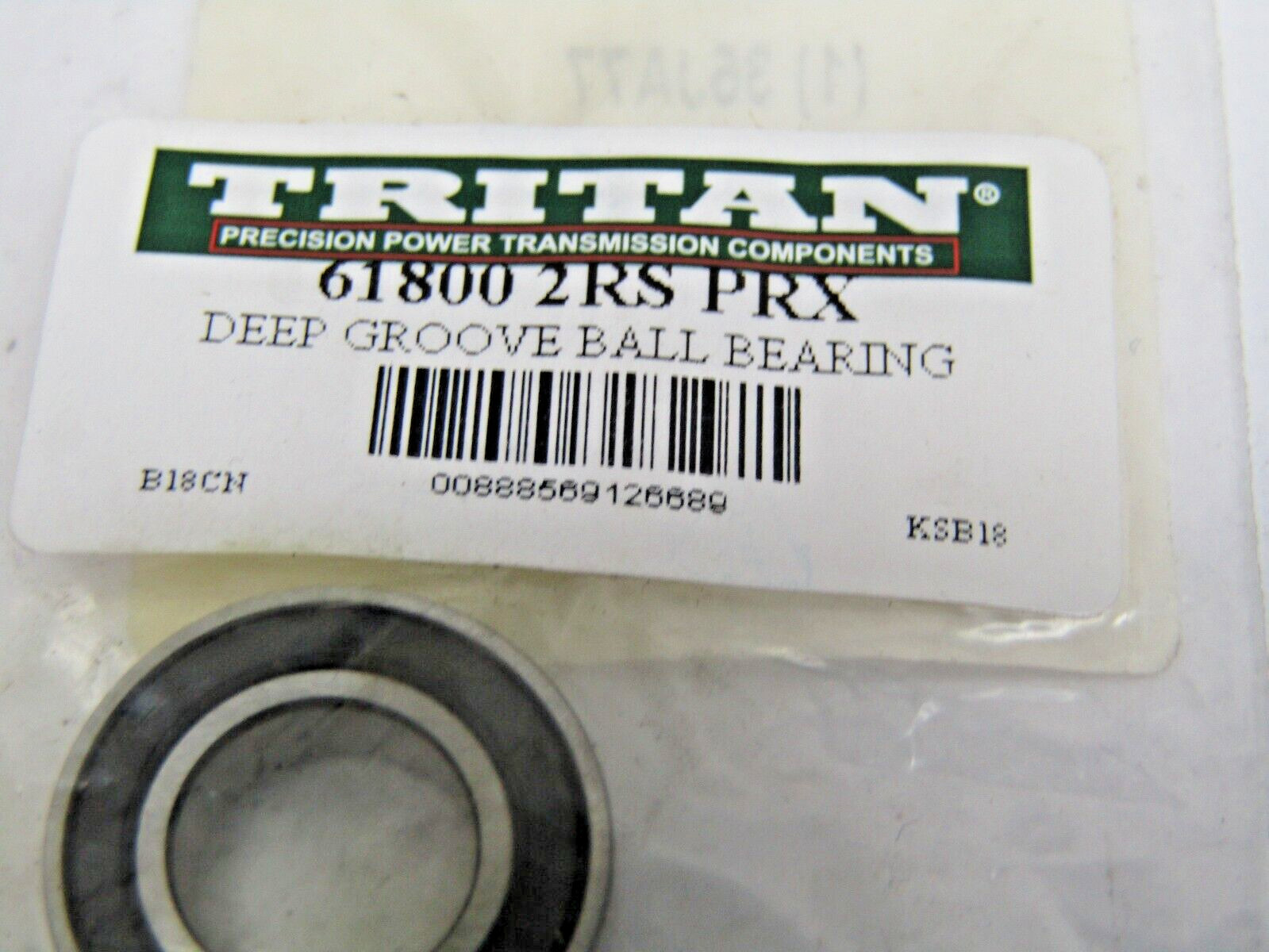 Tritan 61800-2RS 10mm X 19mm X 5mm Sealed Bearing