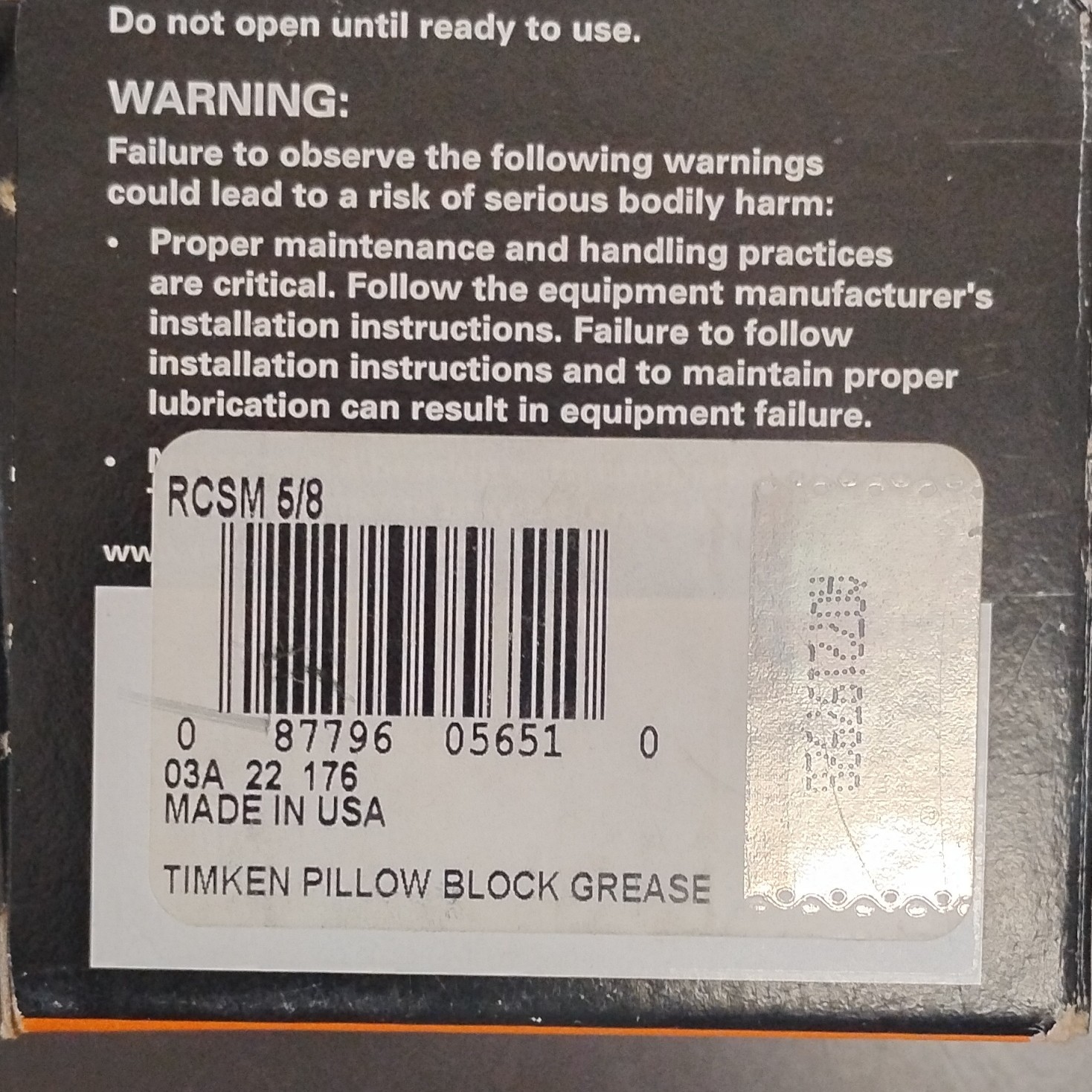 Timken RCSM 5/8 Ball Bearing 5/8 in Bore Diameter
