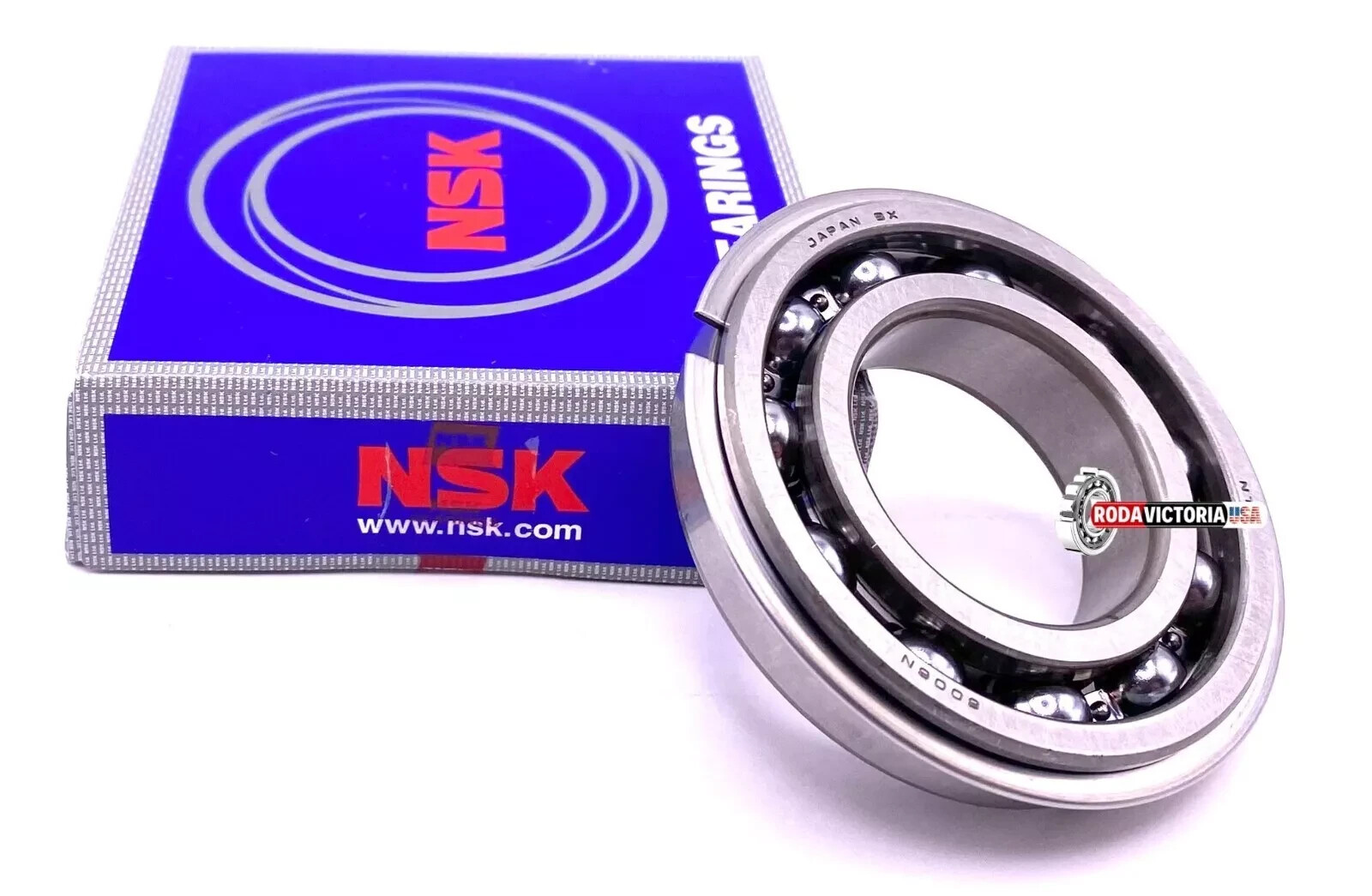 NSK 6006 NR Ball Bearing, Open Type, No Seals + Snap Ring 30x55x13 mm