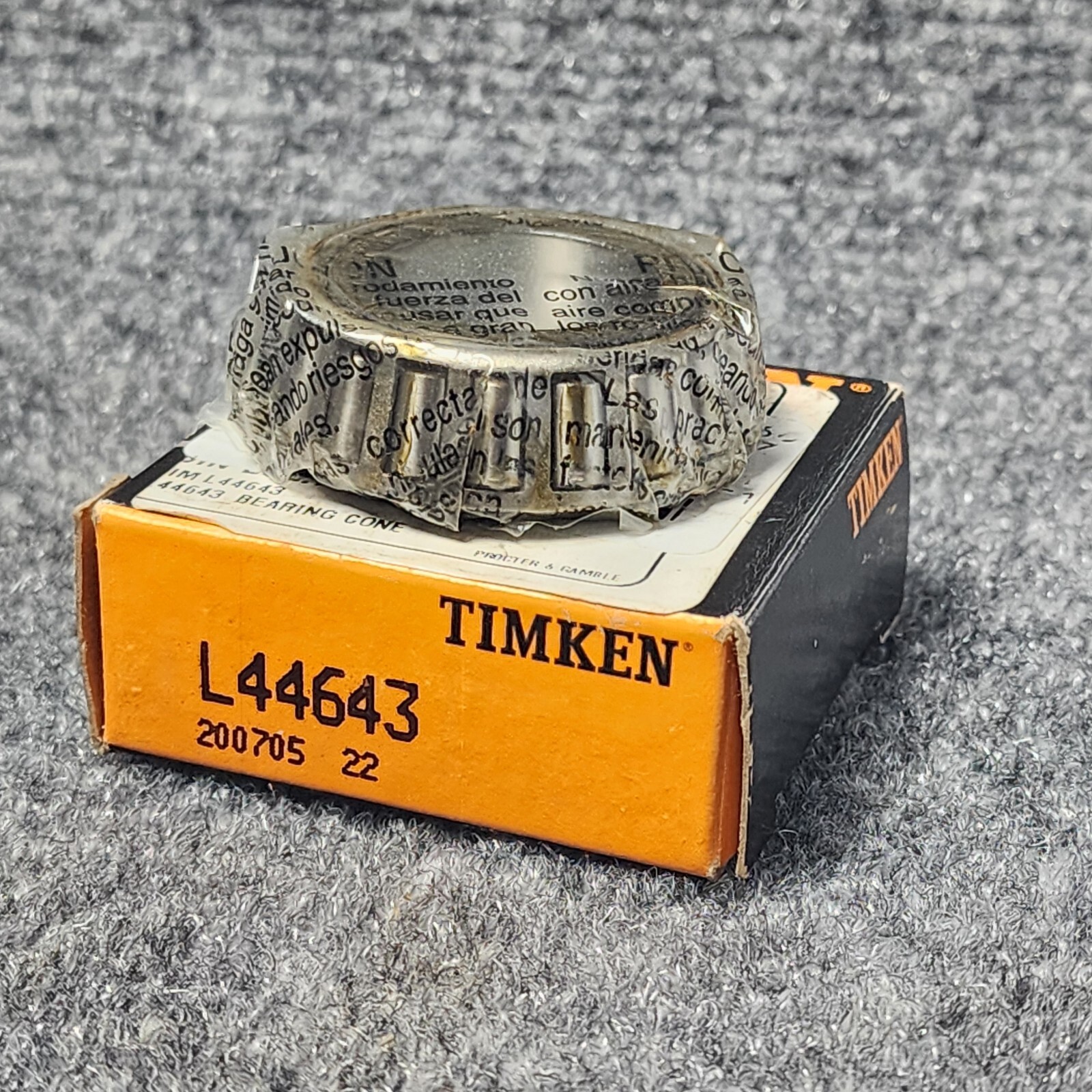 New Timken L44643 / L44643 20024 Tapered Roller Bearing Cone