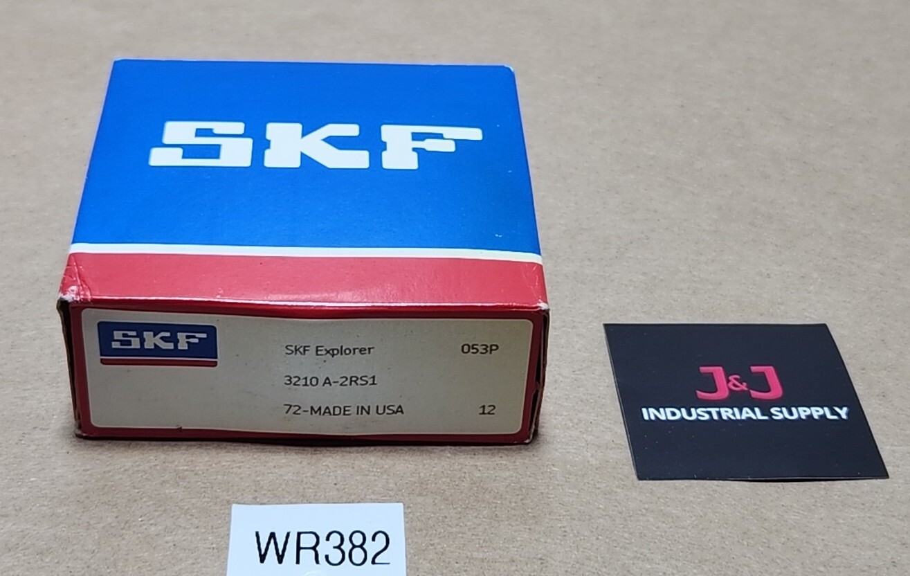 *FACTORY SEALED* SKF 3210 A-2RS1 Double Row Ball Bearing 1.969″ Bore + Warranty!
