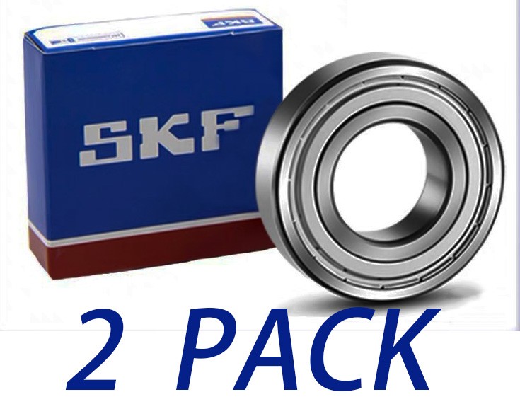 2PCS SKF 6000-2Z 10X26X8MM Double Metal Seal Bearings 6000ZZ