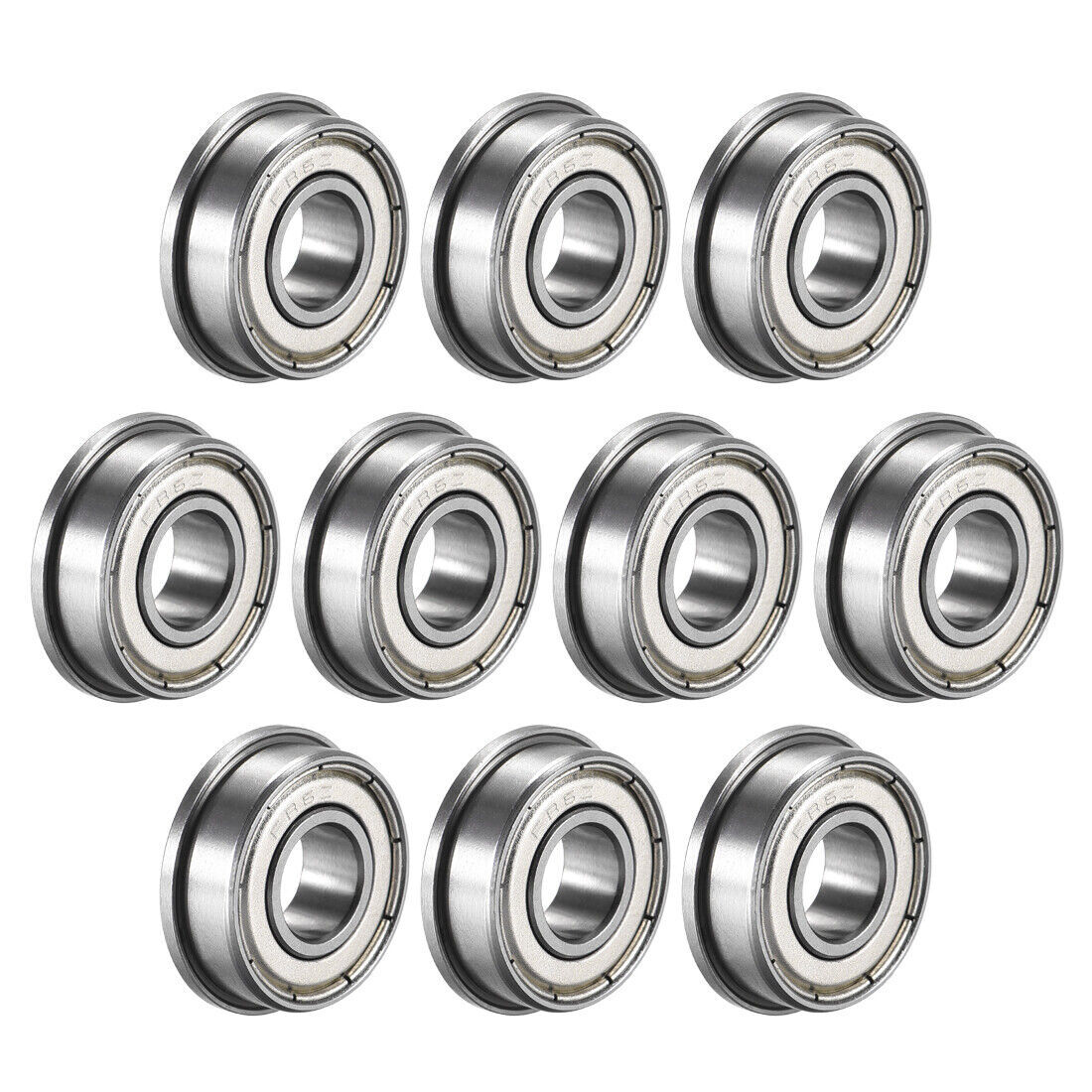 10pcs FR6ZZ Flange Ball Bearing 3/8×7/8×9/32 inch Shielded Chrome Steel Bearing