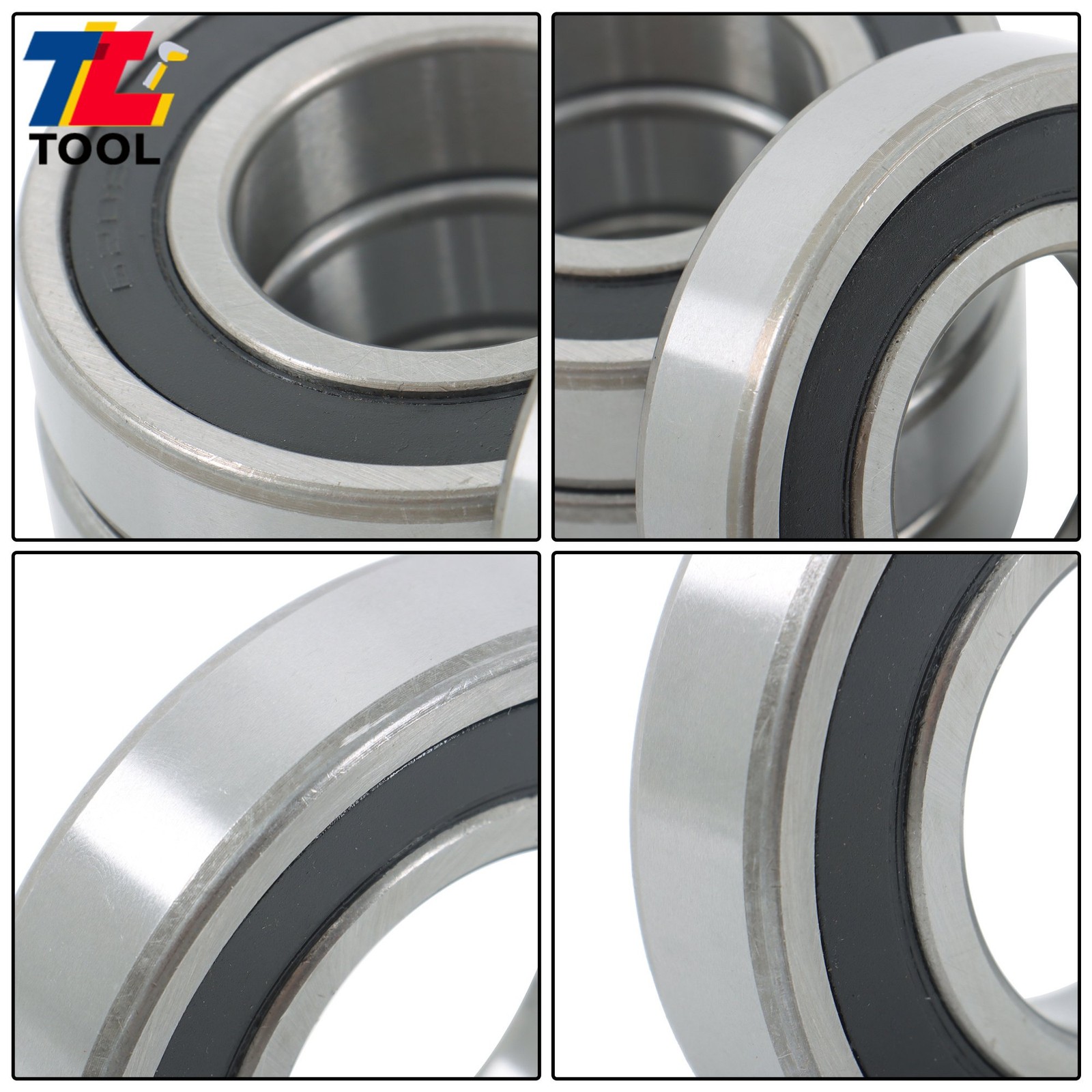 4pcs 6208-2RS 40x80x18mm Bearings Rubber Sealed Industrial