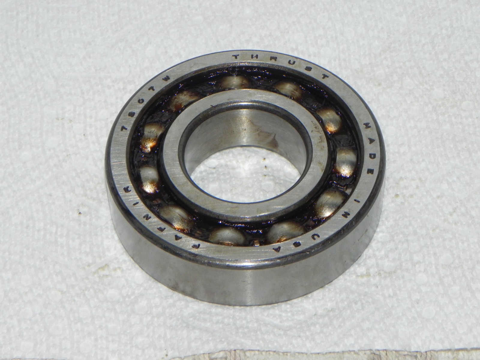Fafnir 7307W Thrust Angular Bearing, unsealed 35 mm Bore 80 mm OD 21 mm Width