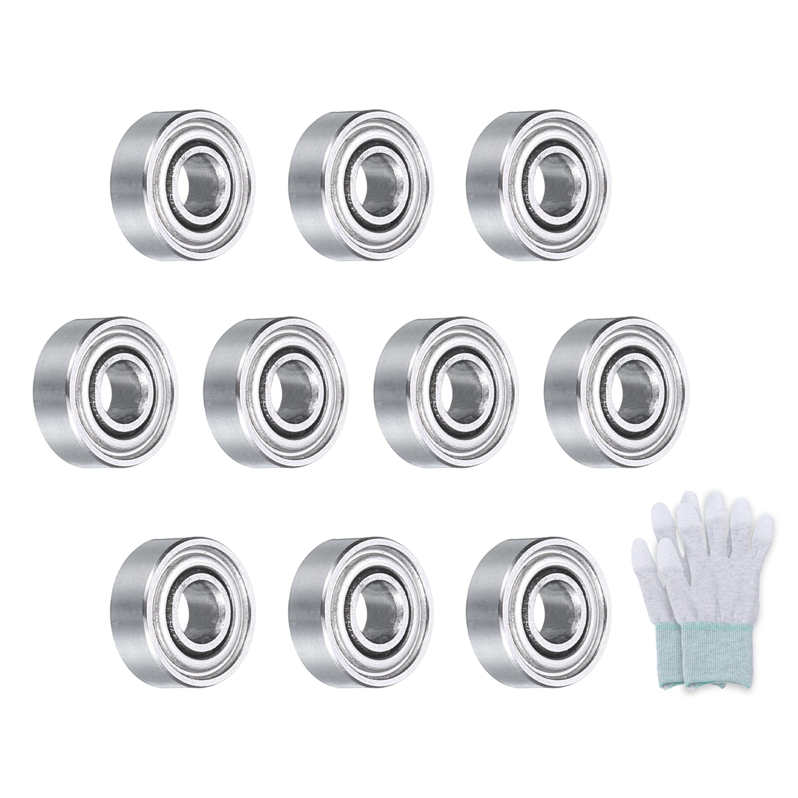 MR83ZZ Deep-Groove Ball Bearings Double Metal Sealed 10Pcs