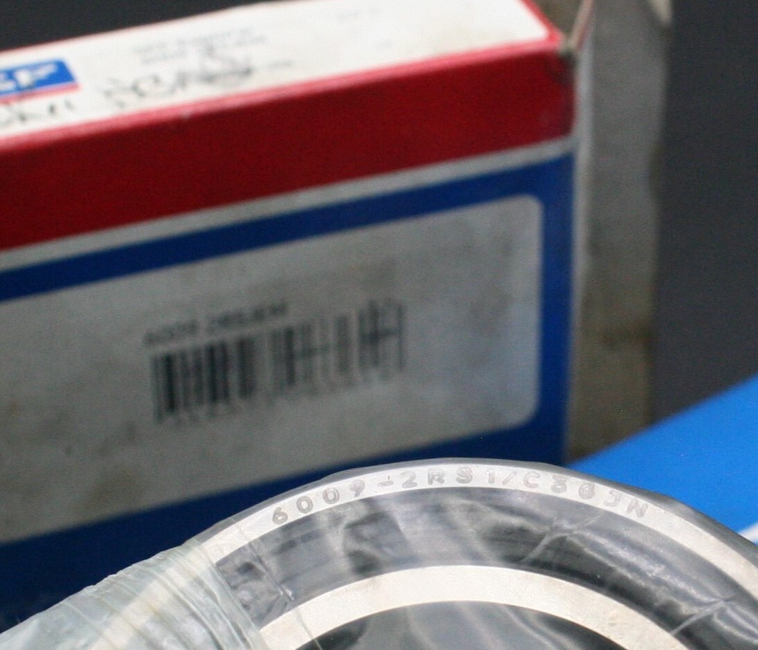 One SKF 6009 2RSJEM Deep Groove Bearing 45MM ID USA 6009 2RS1/C3GJN NEW
