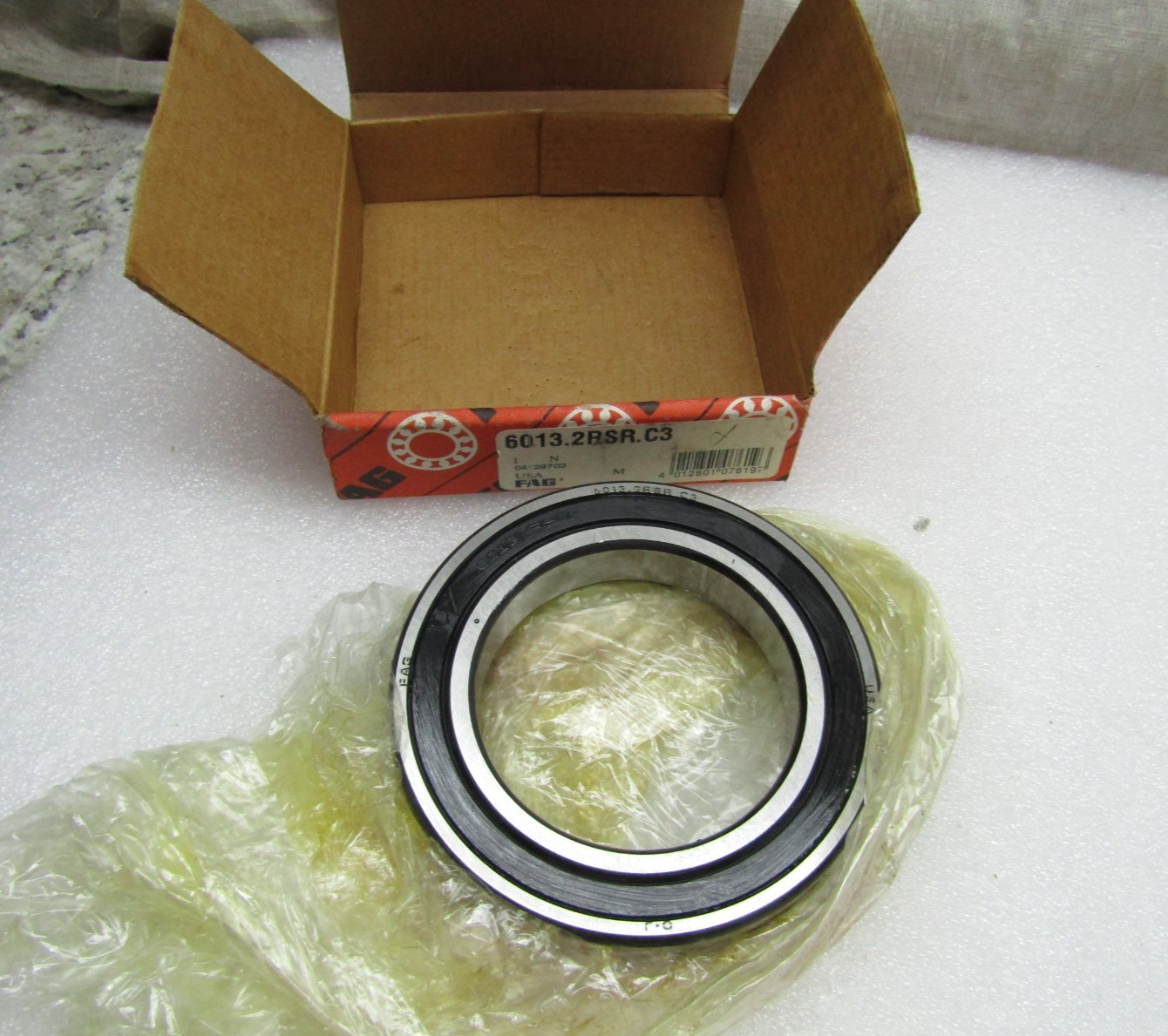FAG USA 6013-2RSR C3 65mm X 100mm X 18mm Sealed Bearing