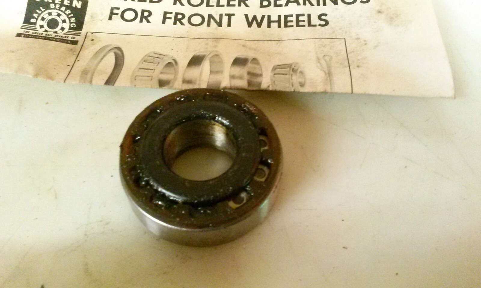 Green Ball Bearing 311-405-645U wheel bearing, made in USA. = S3