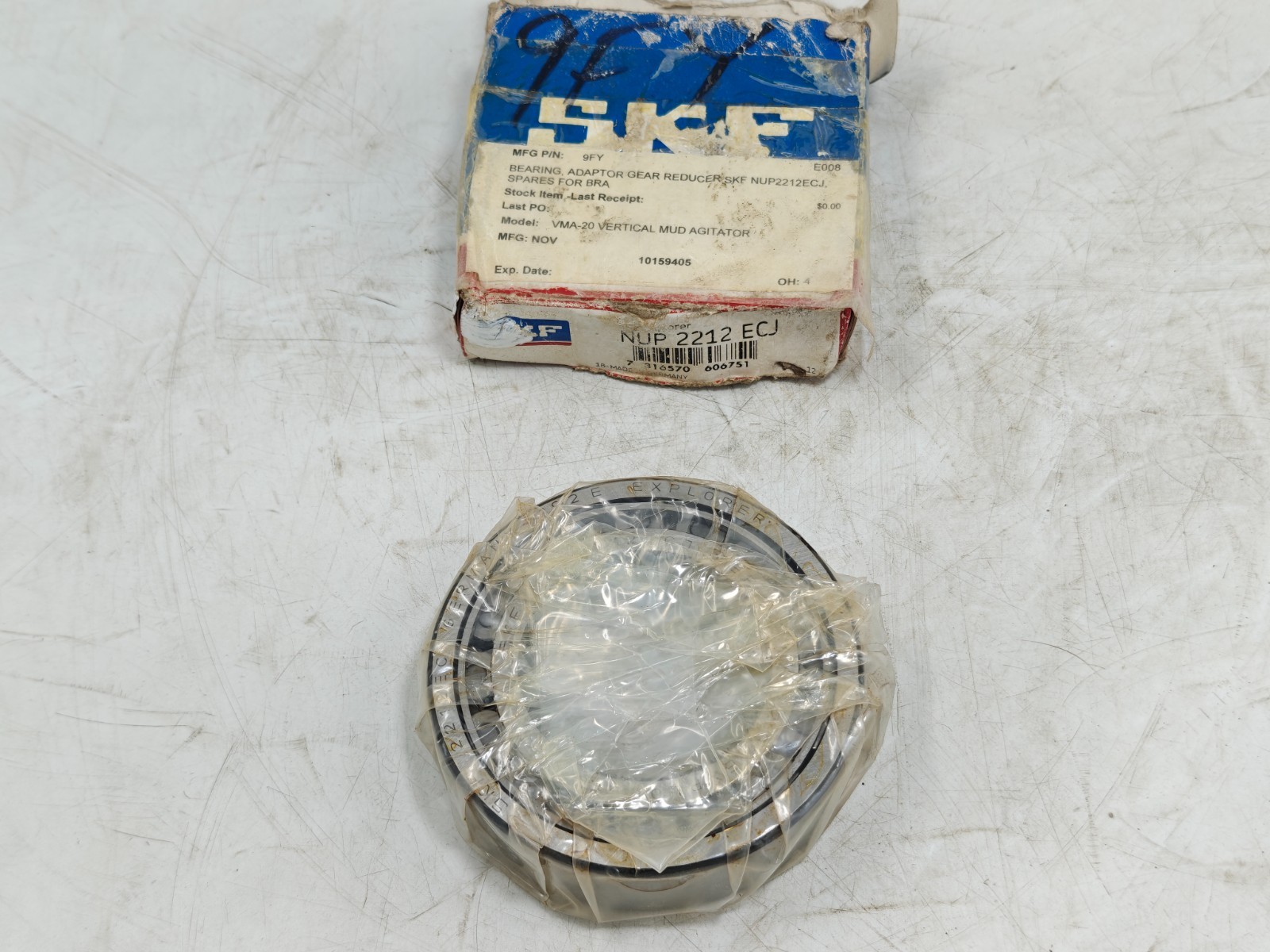 NUP 2212 ECJ SKF Cylindrical Roller Bearing SKF NUP2212 ECJ Germany 60x110x28mm