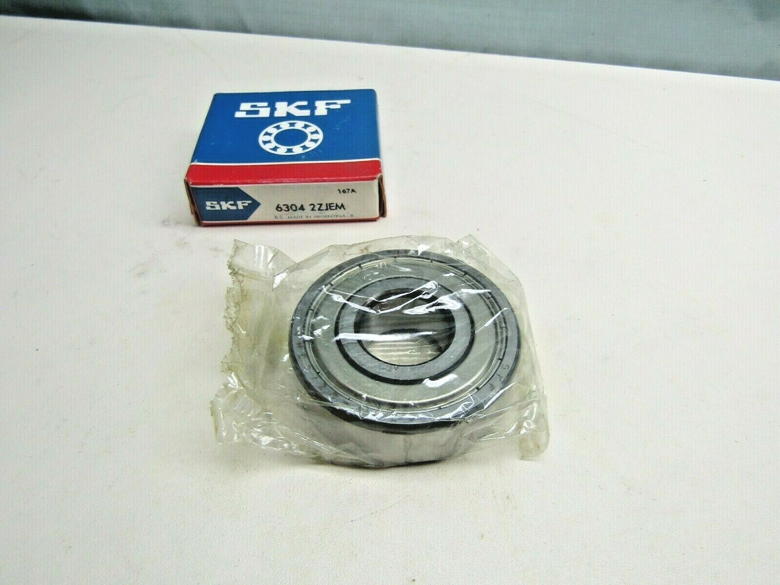 SKF 6304-2Z JEM 20mm X 52mm X15 mm Metal Shielded Bearing