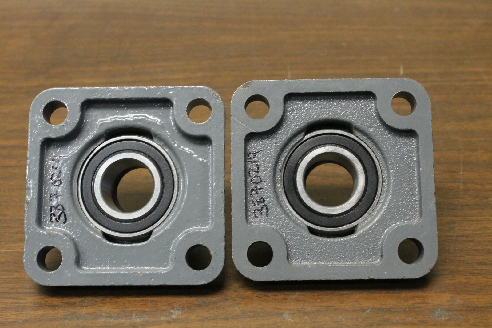 2 pcs F205-16 Pillow BEARING UNIT 4 BOLT FLANGE UC20516 F-205 1″ ID PREMIUM