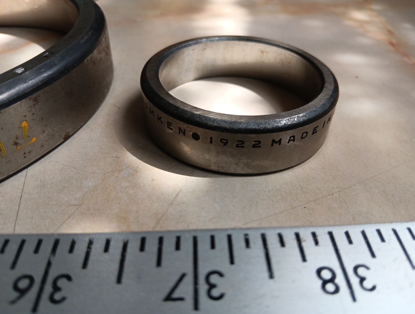 TIMKEN ASSORTED ROLLER BEARING CUPS – 27620 792A 28920 792 1922 – LOT OF 6 Races